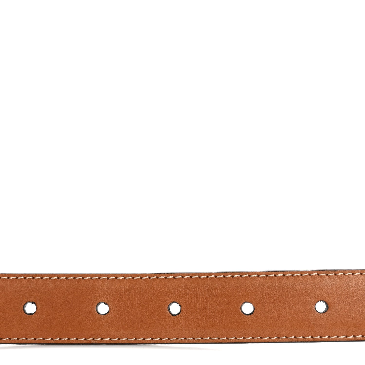 Celine Box Calfskin Small 18mm Triomphe Belt 80 32 Tan 2 of 8