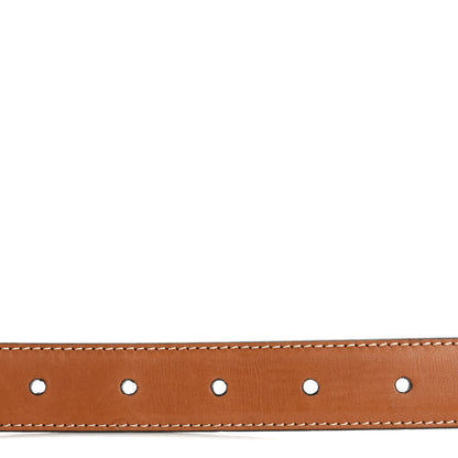 Celine Box Calfskin Small 18mm Triomphe Belt 80 32 Tan 2 of 8