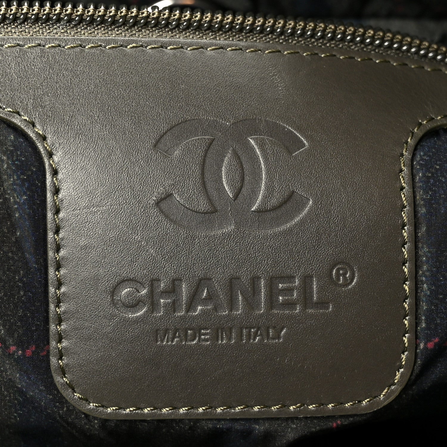 Chanel Nylon Quilted Small Coco Cocoon Tote Khaki 5 of 9