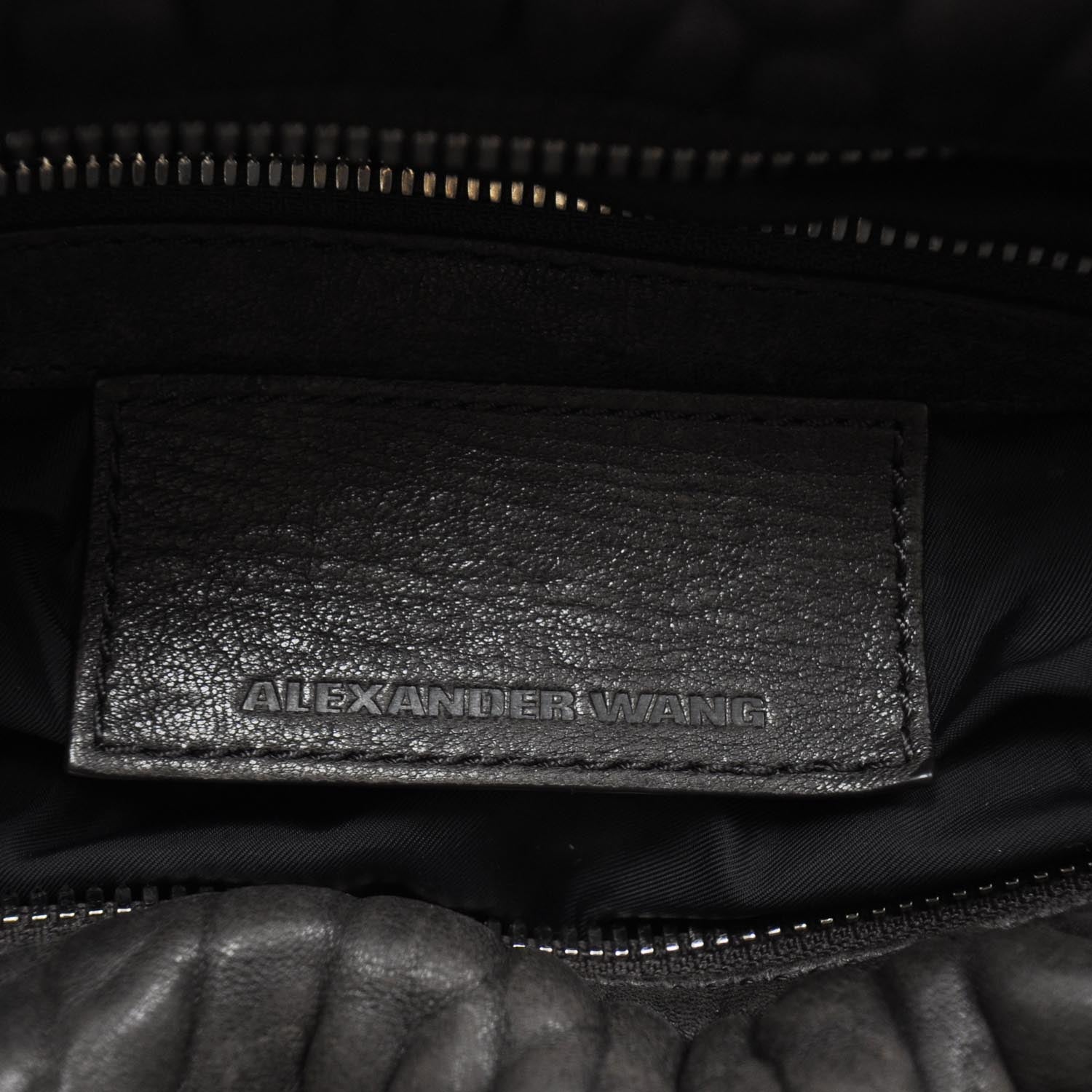 Alexander Wang Leather Rocco Duffel Bag Dark Brown 7 of 7
