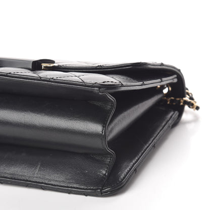 Chanel Sheepskin Quilted Beauty Lock Flap Black 9 of 15