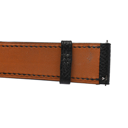 Hermes Epsom Heure H Hour Watch MM Strap Black 7 of 7