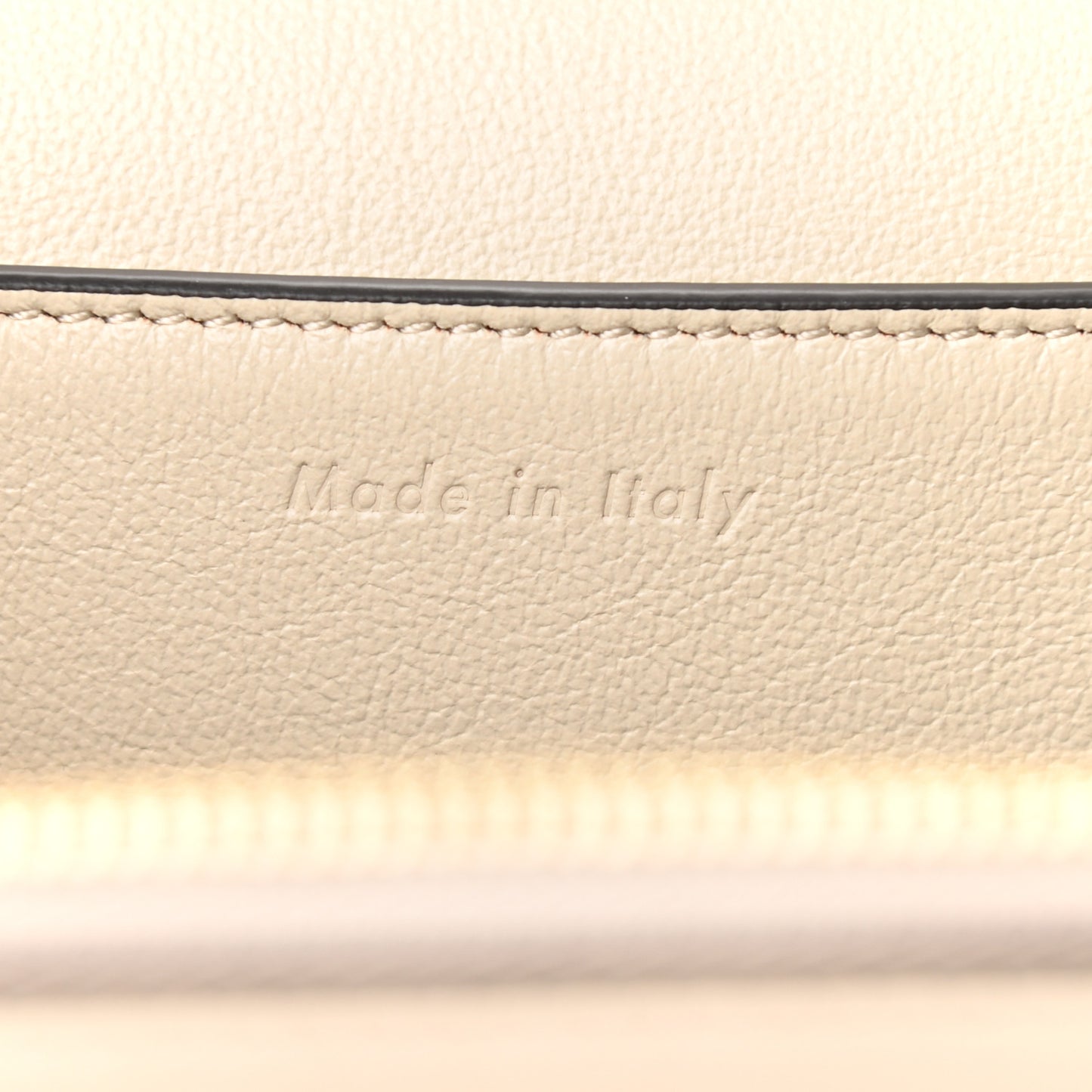 Shiny Smooth Calfskin Medium Frame Shoulder Bag Grege Storm