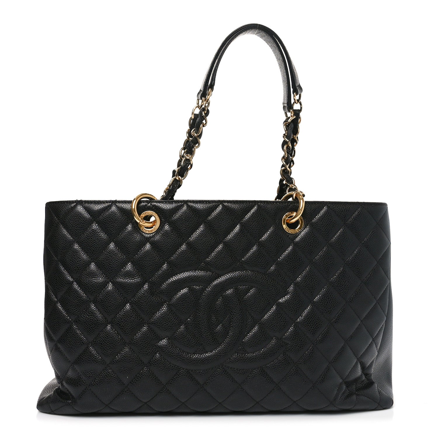 Chanel Caviar Quilted XL Grand Shopping Tote GST Black 1 of 12