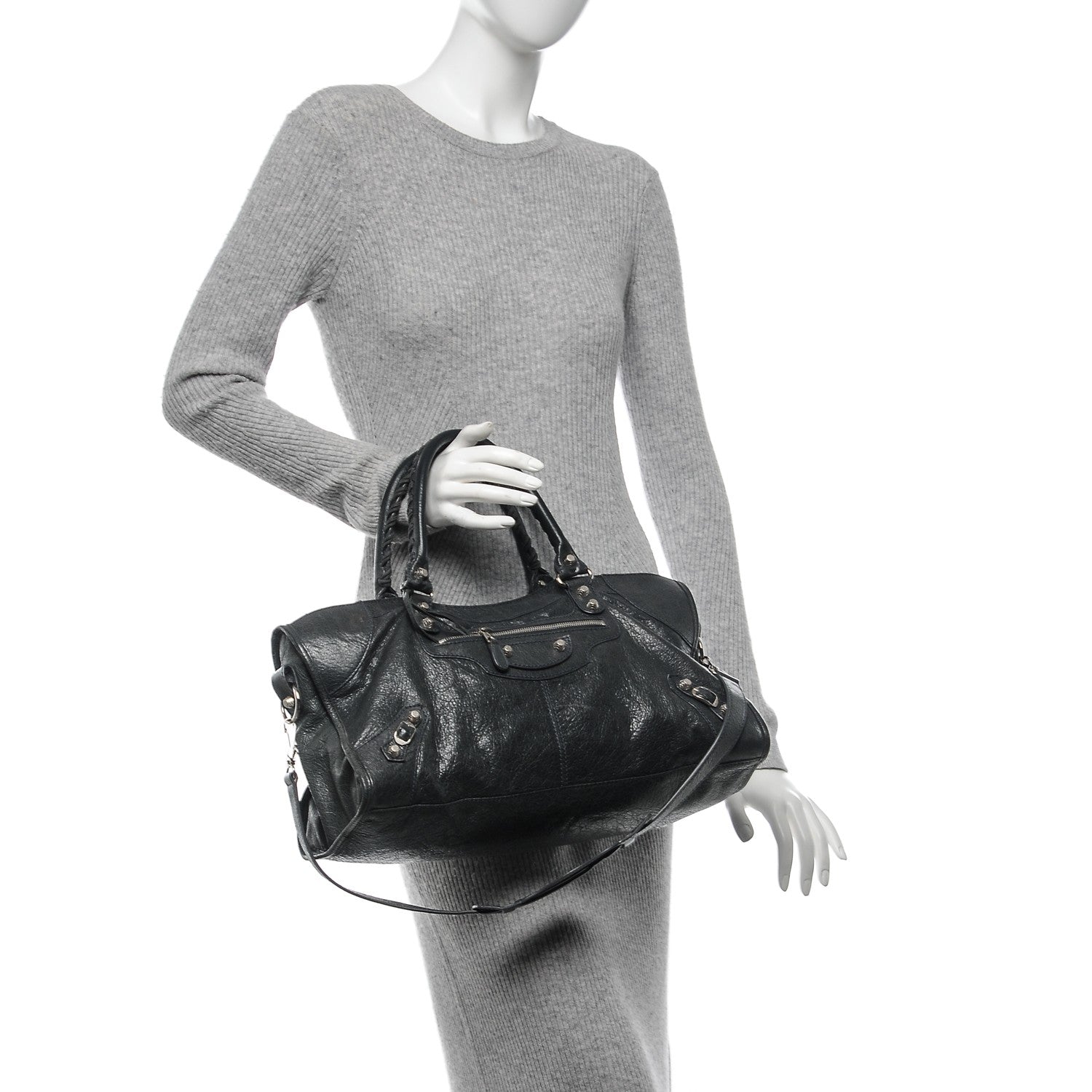 Balenciaga Agneau Giant 12 Silver Hardware Part Time Anthracite 2 of 7