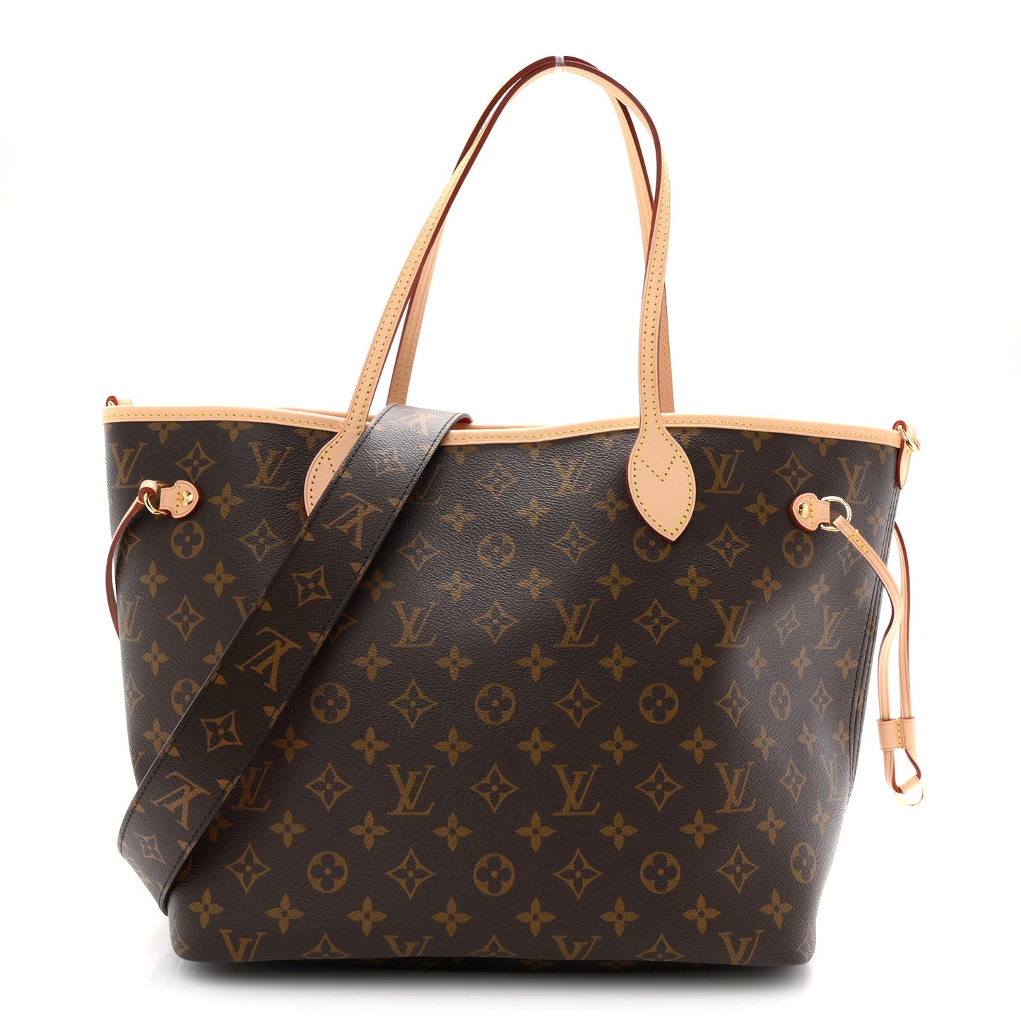 Monogram Inside Out Neverfull Bandouliere MM Rose Pondichery
