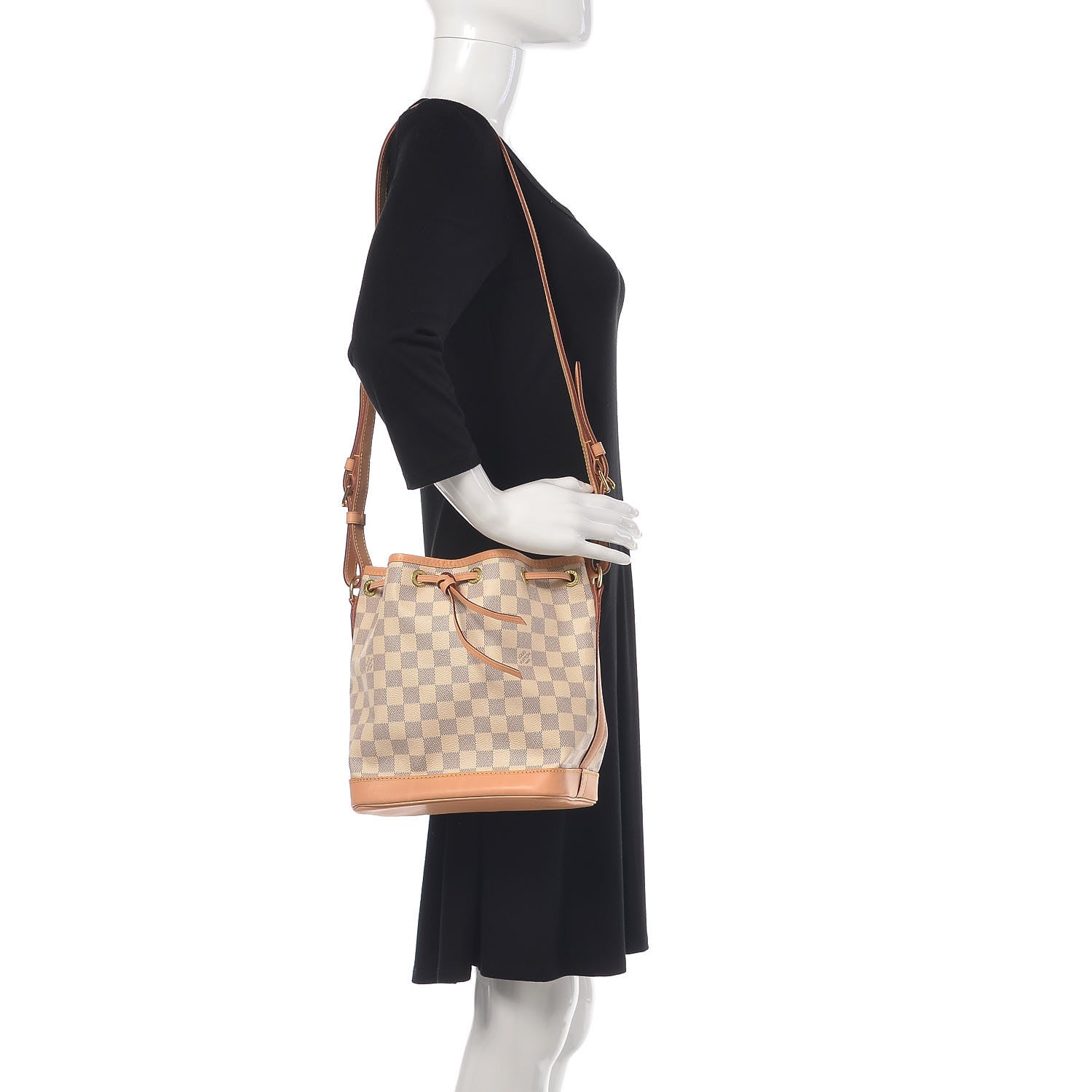 Louis Vuitton Damier Azur Noe BB 2 of 10