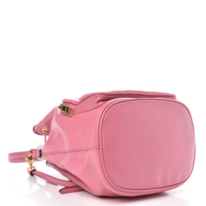 Prada Soft Calfskin Saffiano Mini Bucket Crossbody Bag Peonia 4 of 13