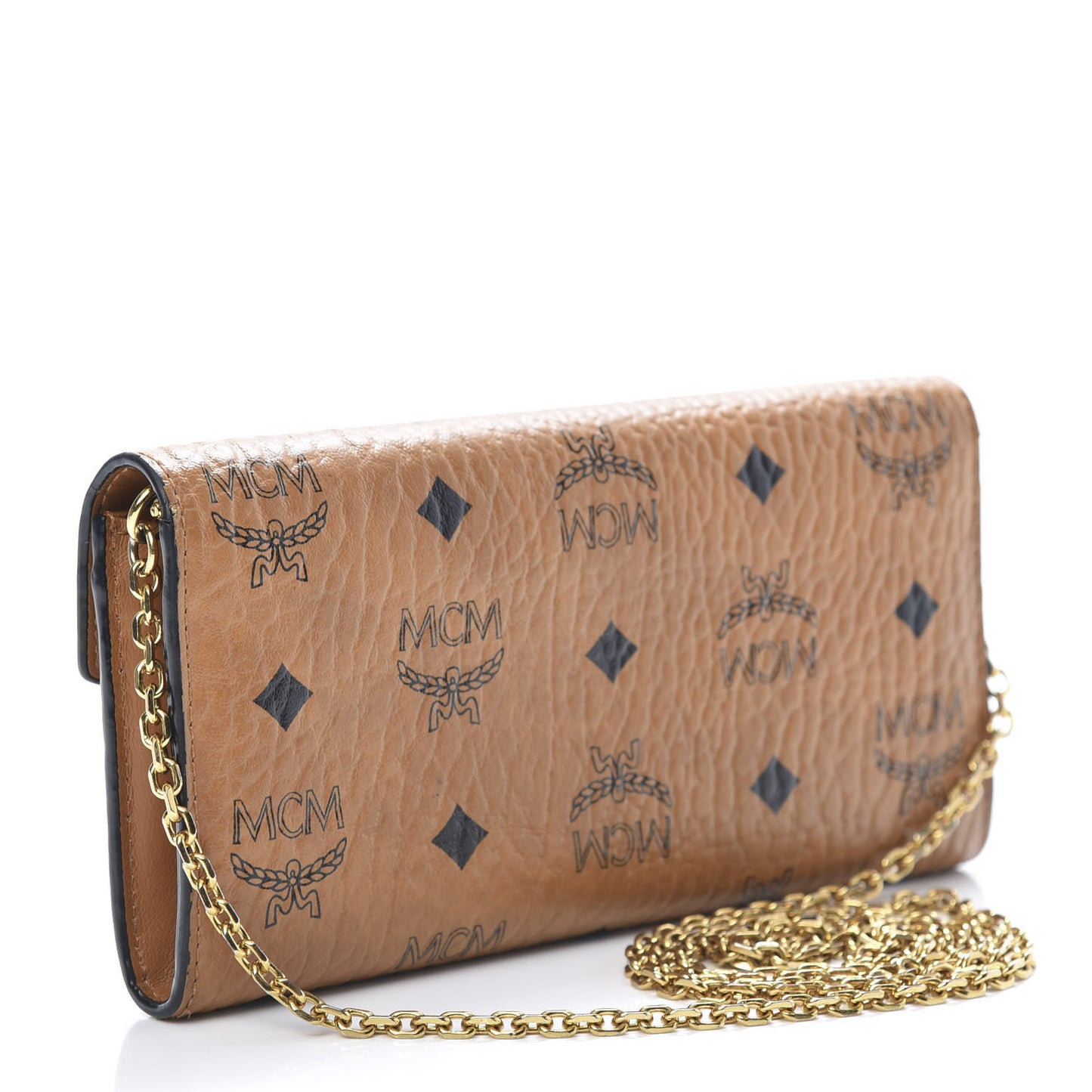 Visetos Large Patricia Wallet On Chain Cognac
