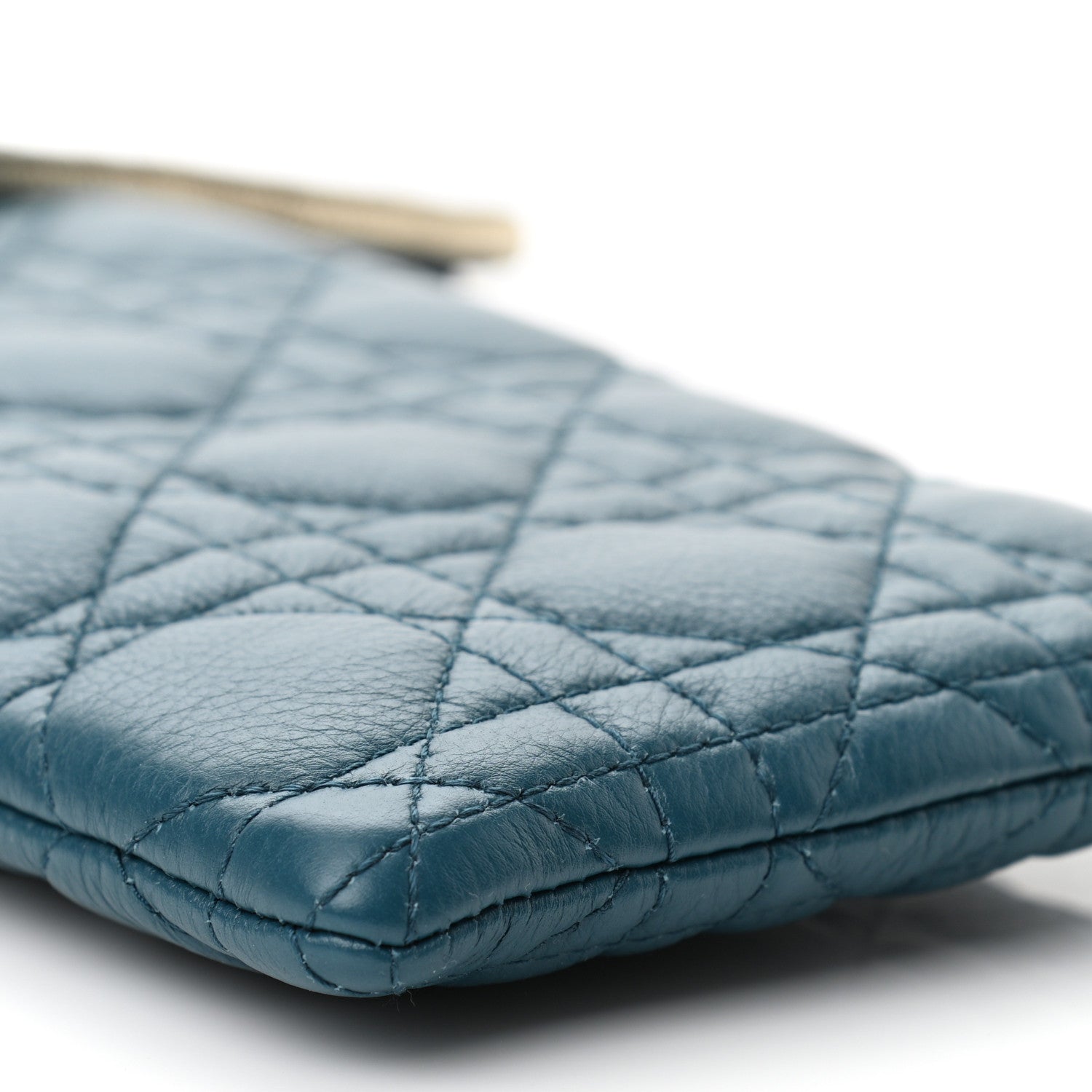 Christian Dior Supple Calfskin Cannage Caro Multifunctional Pouch Deep Green 10 of 11