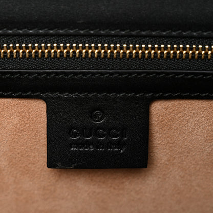 Gucci Guccissima Signature Medium Sylvie Top Handle Bag Black 6 of 10