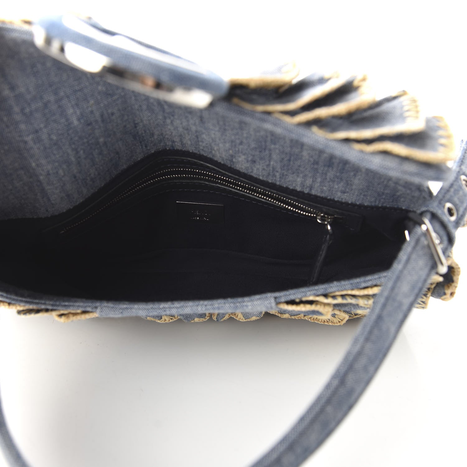 Fendi Denim F is Fendi Multi Waves Baguette Blue 5 of 9
