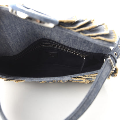 Fendi Denim F is Fendi Multi Waves Baguette Blue 5 of 9