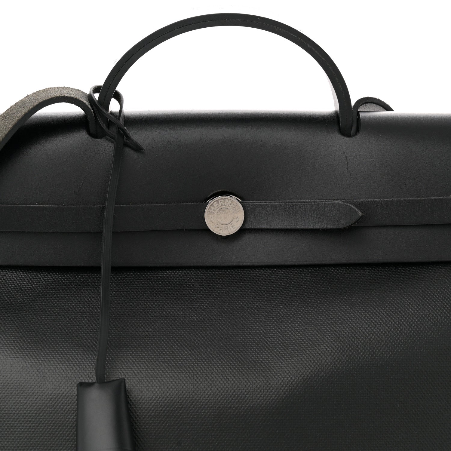 Hermes Toile H Berline Vache Hunter Herbag Zip 39 MM Black Ecru 9 of 15