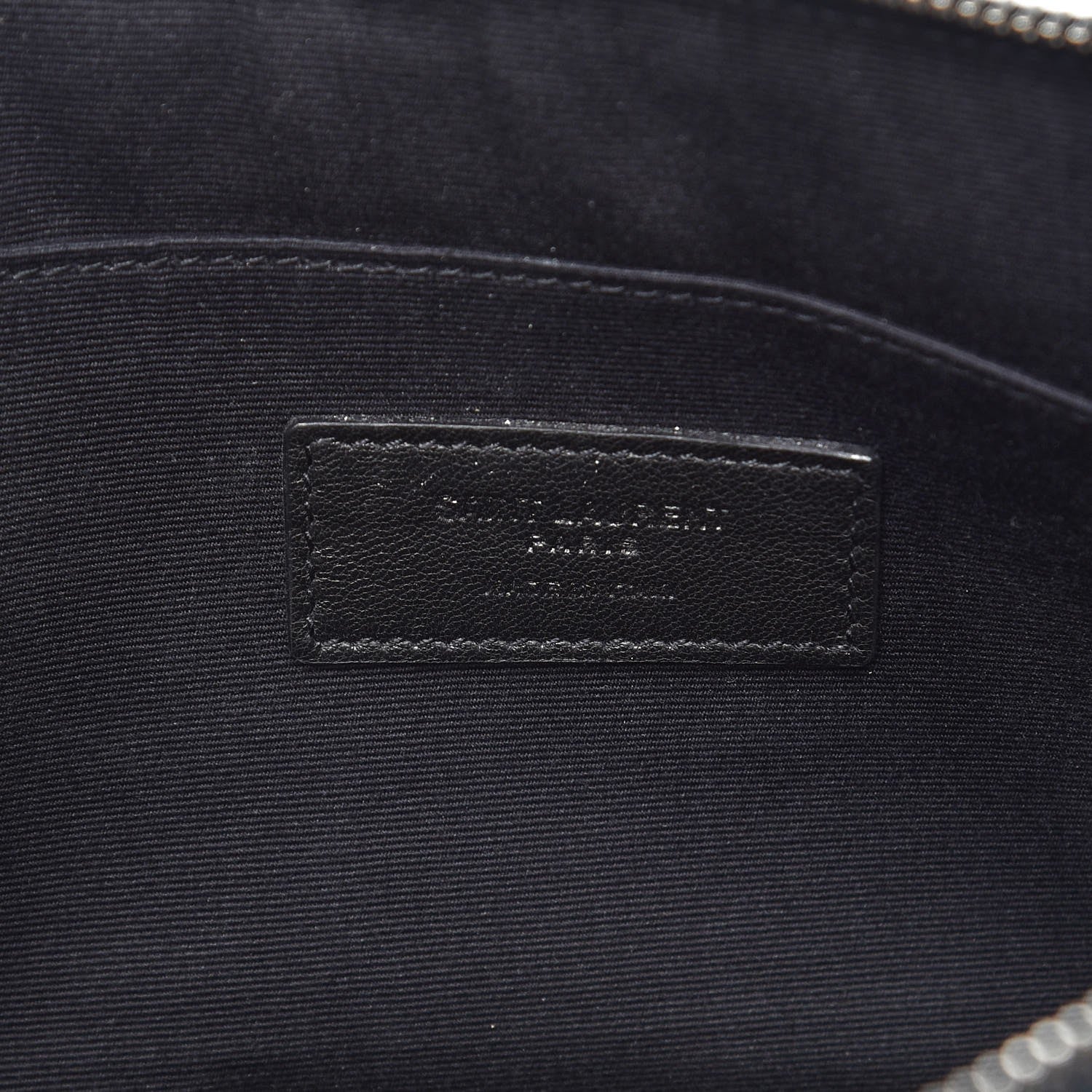 Saint Laurent Grain De Poudre Zipped Tablet Holder Marine 6 of 9
