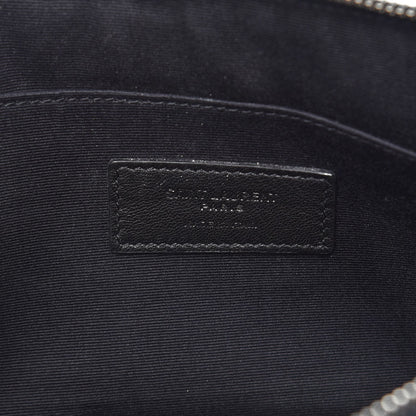 Saint Laurent Grain De Poudre Zipped Tablet Holder Marine 6 of 9