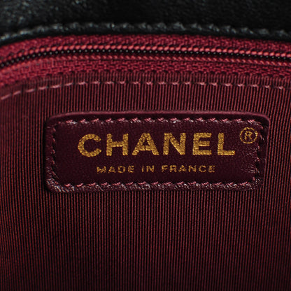 Chanel Sheepskin Quilted Mademoiselle Vintage Shopping Tote Black 8 of 11