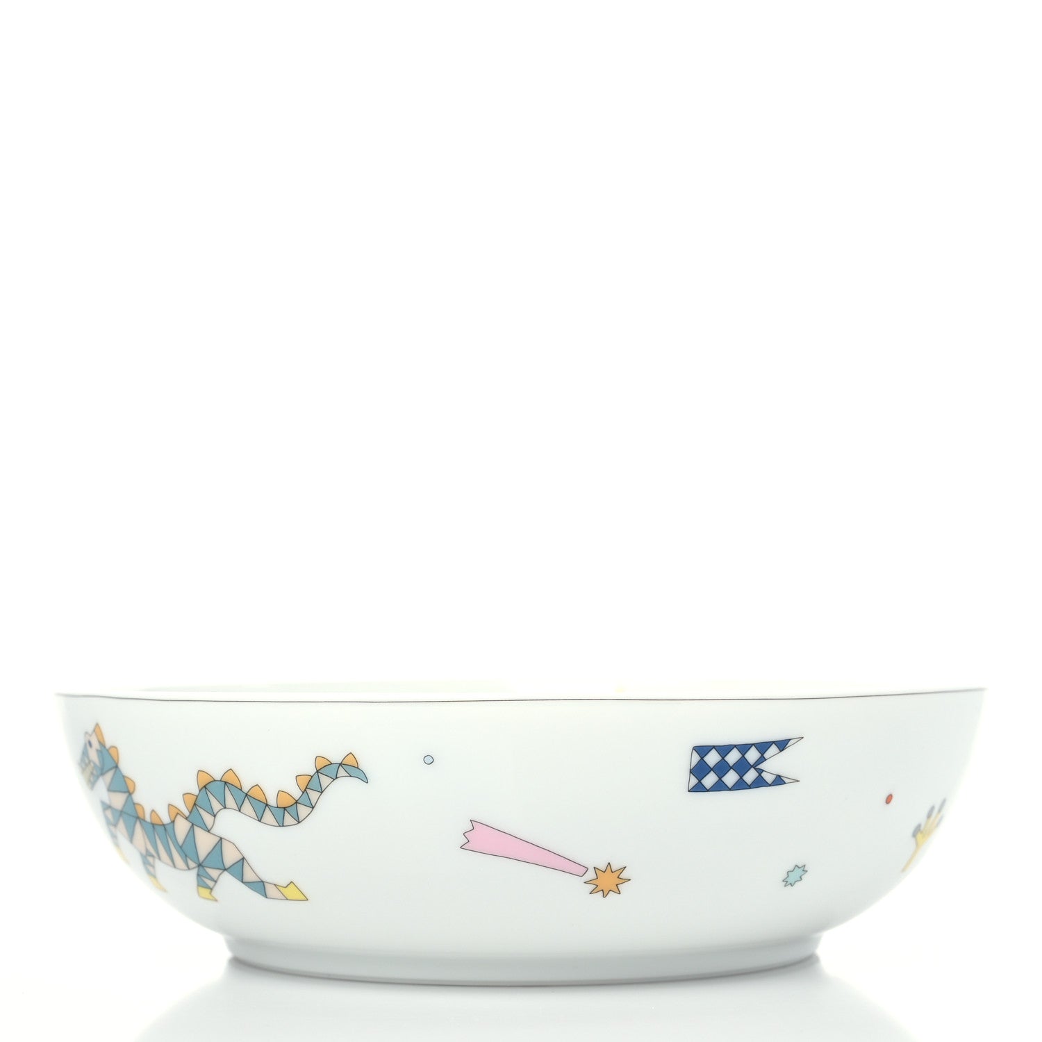 Hermes Porcelain Epopee Cereal Bowl 3 of 9