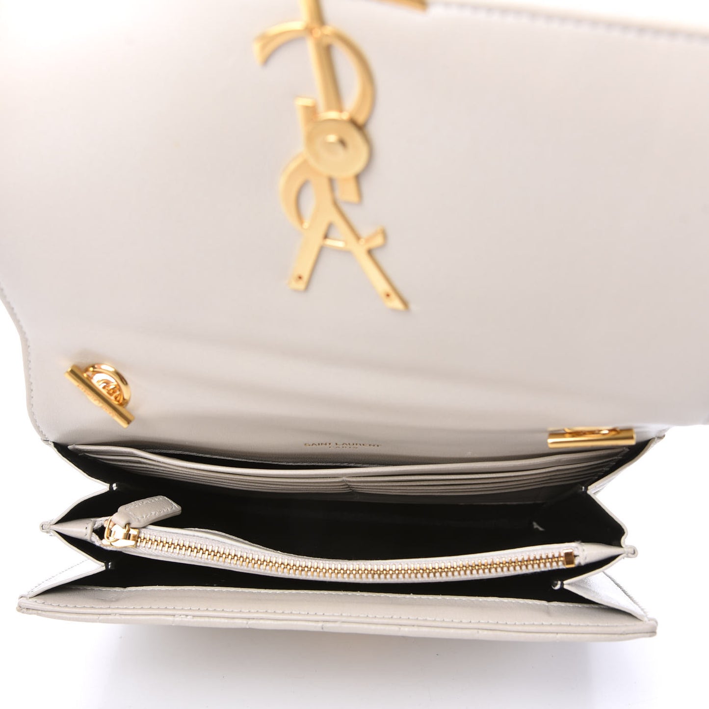 Lambskin Matelasse Monogram Large Vicky Chain Bag White
