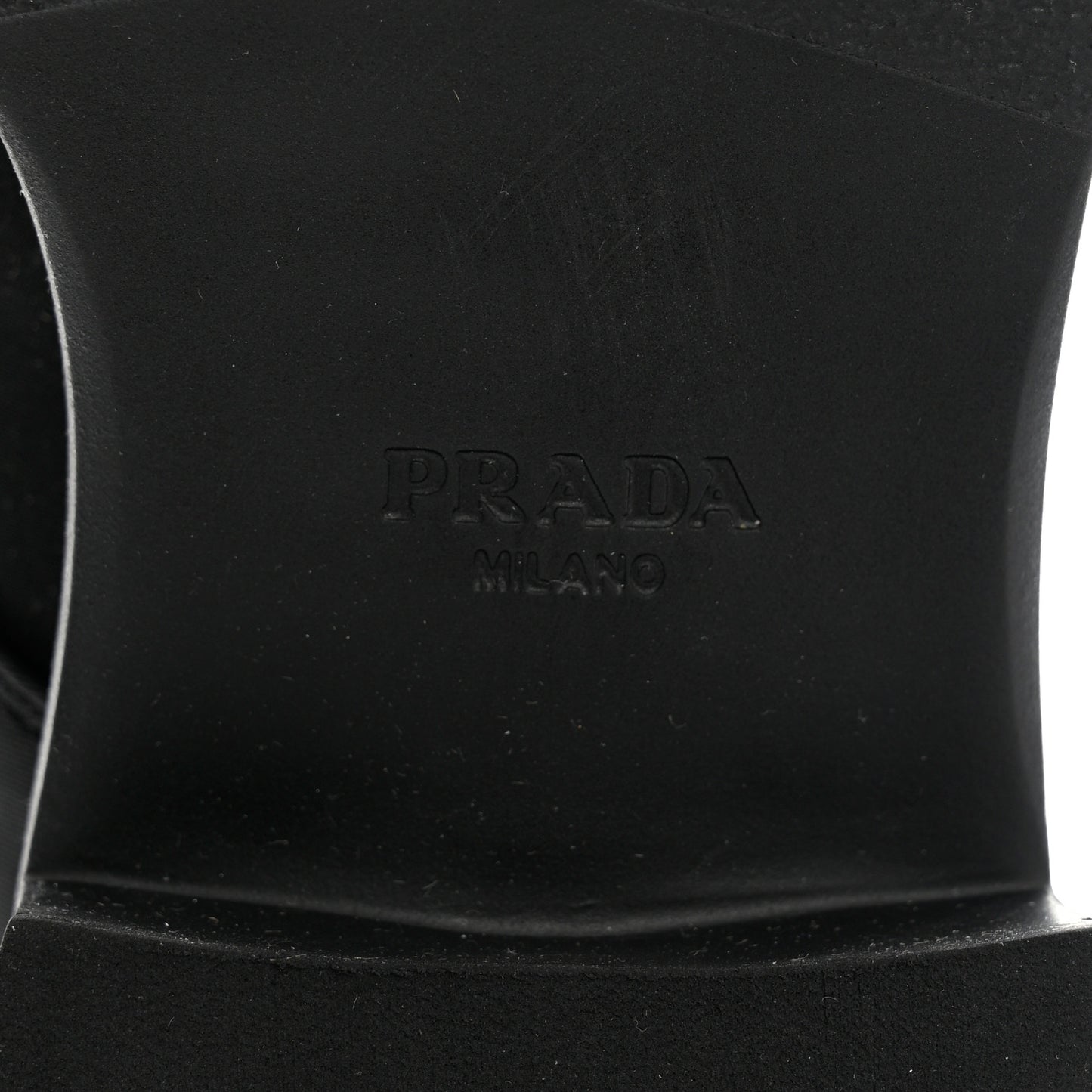 Re-Nylon Spazzolato Rois Metal Triangle Logo Tall 50mm Combat Boots 40.5 Black