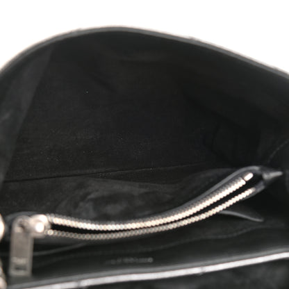 Saint Laurent Y Quilted Monogram Small Loulou Chain Satchel Acciaio 5 of 11
