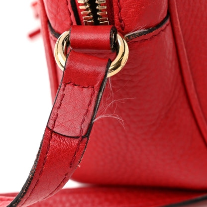 Gucci Pebbled Calfskin Small Soho Disco Bag Tabasco Red 14 of 19