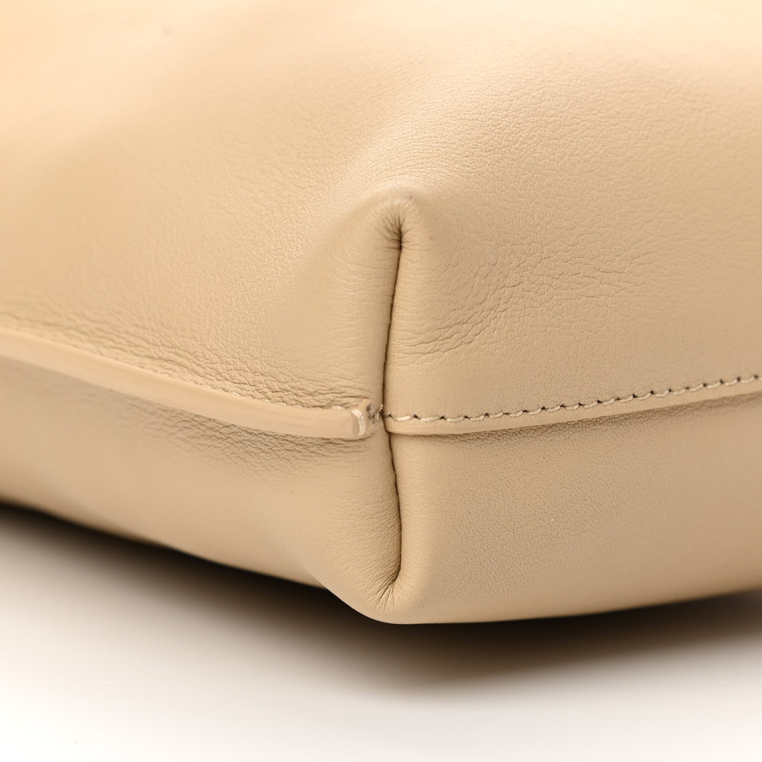 Saint Laurent SAINT LAUREN Smooth Calfskin Small Suzanne Hobo Ivory Natural 18 of 25