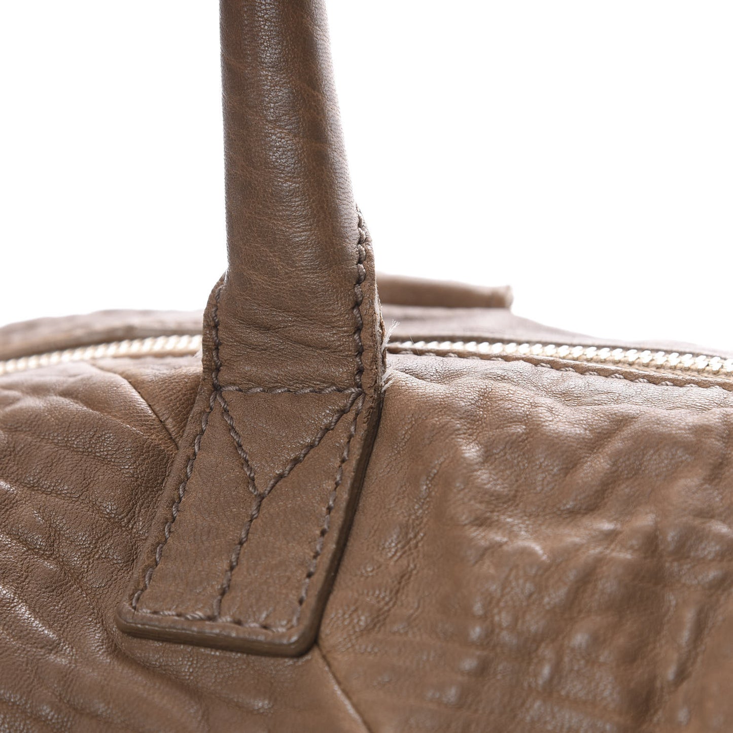 Pebbled Lambskin Medium Easy Sac Brown