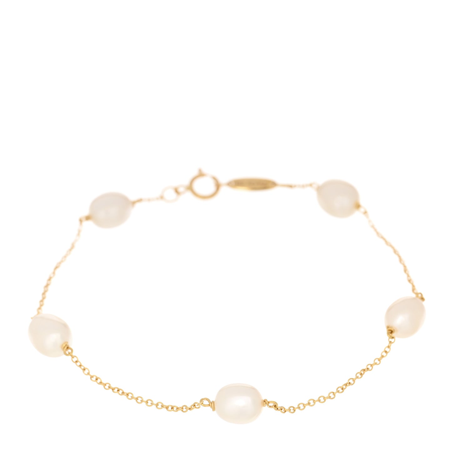 18K Yellow Gold Cultured Pearl 6-6.5mm Elsa Peretti Pearls By The Yard Bracelet