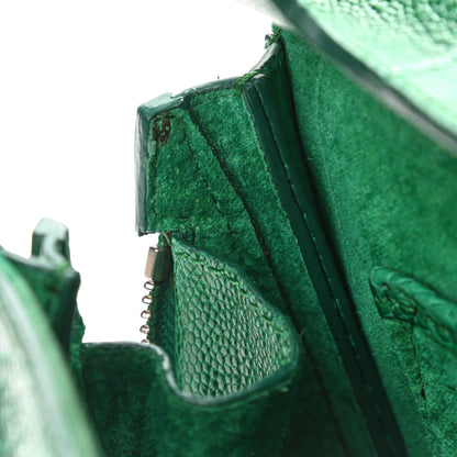 Alexander McQueen Calfskin Crocodile Embossed Mini Heroine Bag Green 12 of 17