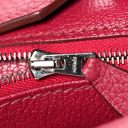 Hermes Taurillon Clemence Birkin 35 Rubis 19 of 48