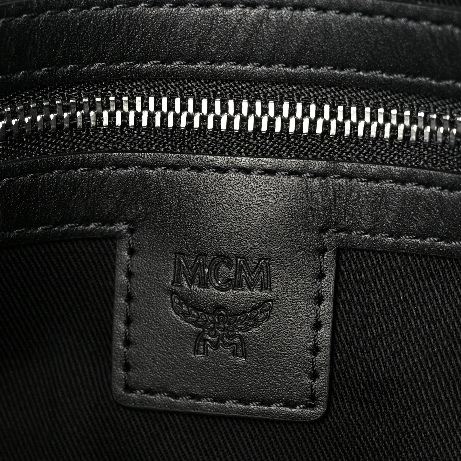 MCM Visetos Medium Crossbody Pouch Black 7 of 11
