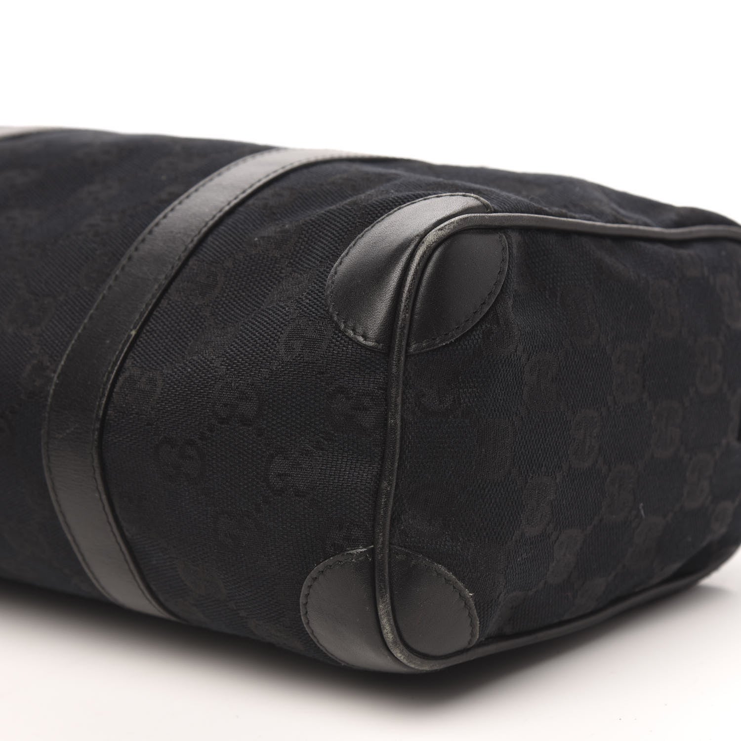 Gucci Monogram Boston Bag Black 8 of 12
