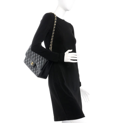 Chanel Caviar Quilted Jumbo Double Flap Black 2 of 10