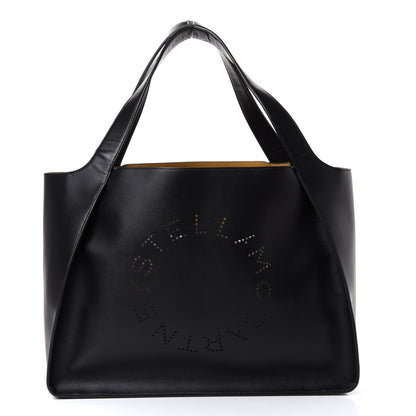 Stella McCartney Eco Alter Nappa East West Perforated Tote Black 2 of 11