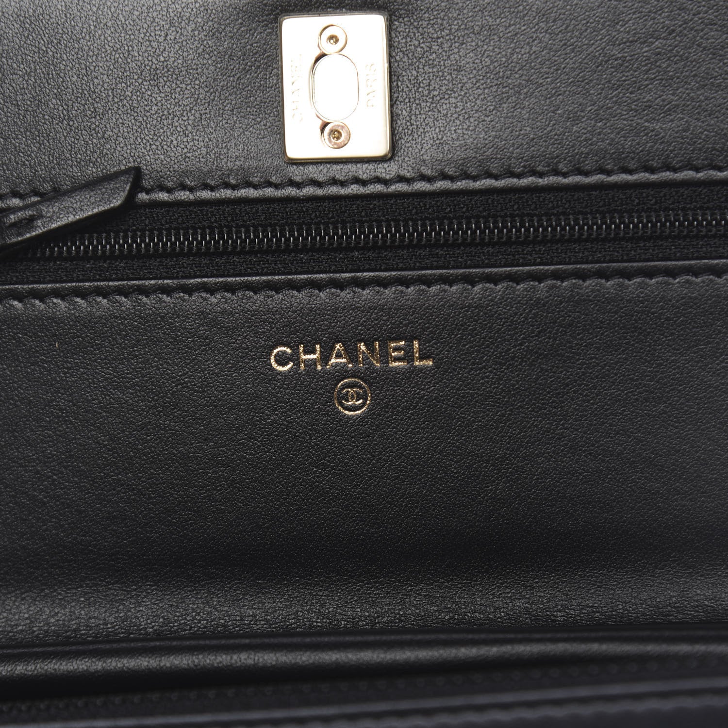 Chanel Velvet Quilted Pearl Crush Wallet On Chain WOC Black 6 of 12