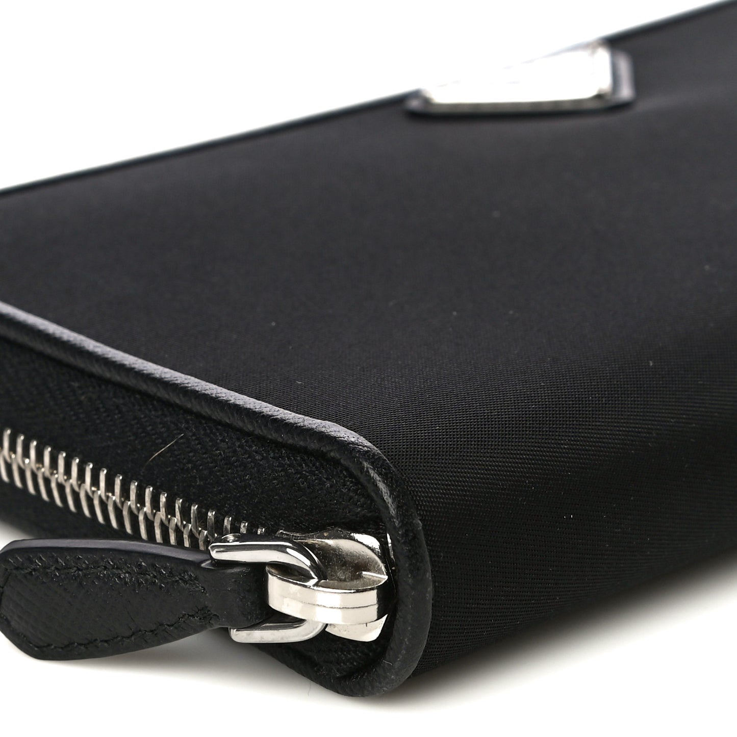 Tessuto Nylon Zip Around Wallet Black