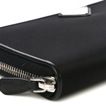 Prada Tessuto Nylon Zip Around Wallet Black 9 of 12