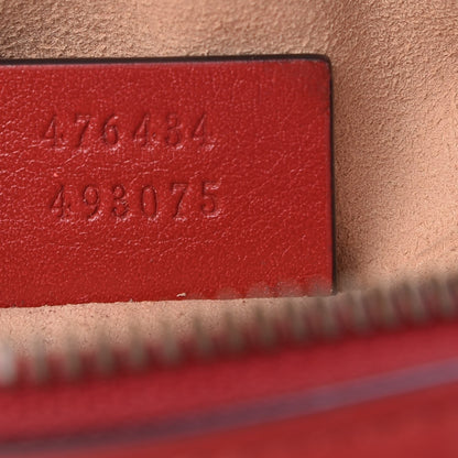 Gucci Calfskin Matelasse GG Marmont Belt Bag 75 30 Hibiscus Red 6 of 7