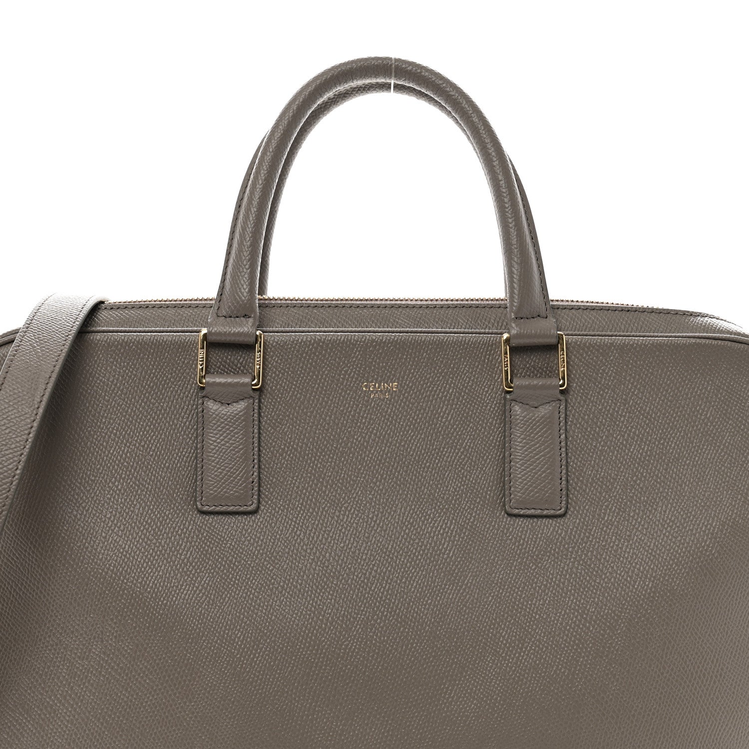 Celine Grained Calfskin Medium Briefcase Pebble 7 of 9