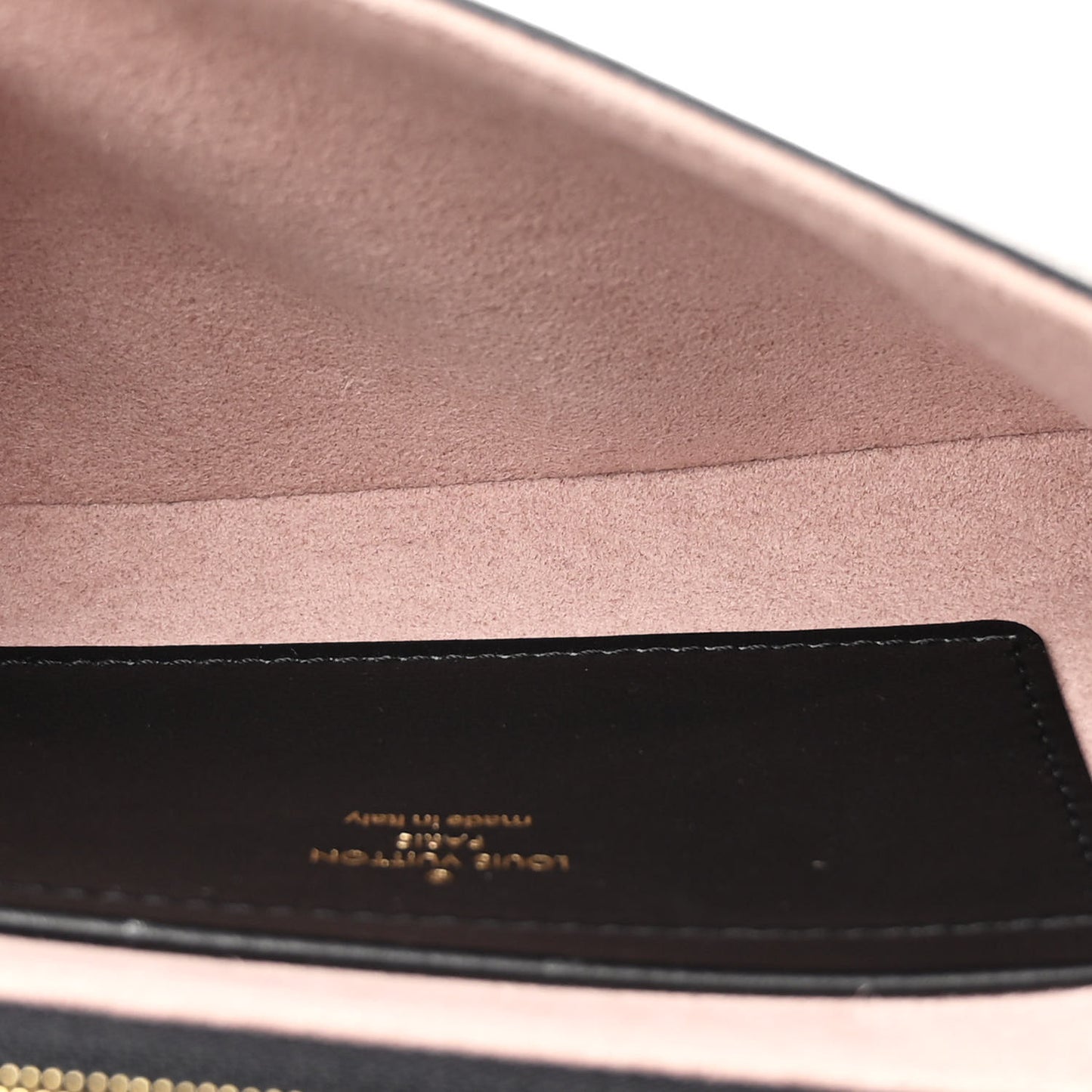 Lambskin Embossed Monogram Pochette Coussin Black