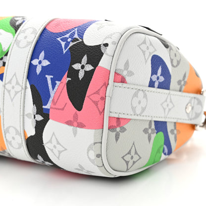 Louis Vuitton Monogram Calfskin Keepall Bandouliere 25 Multicolor 9 of 10