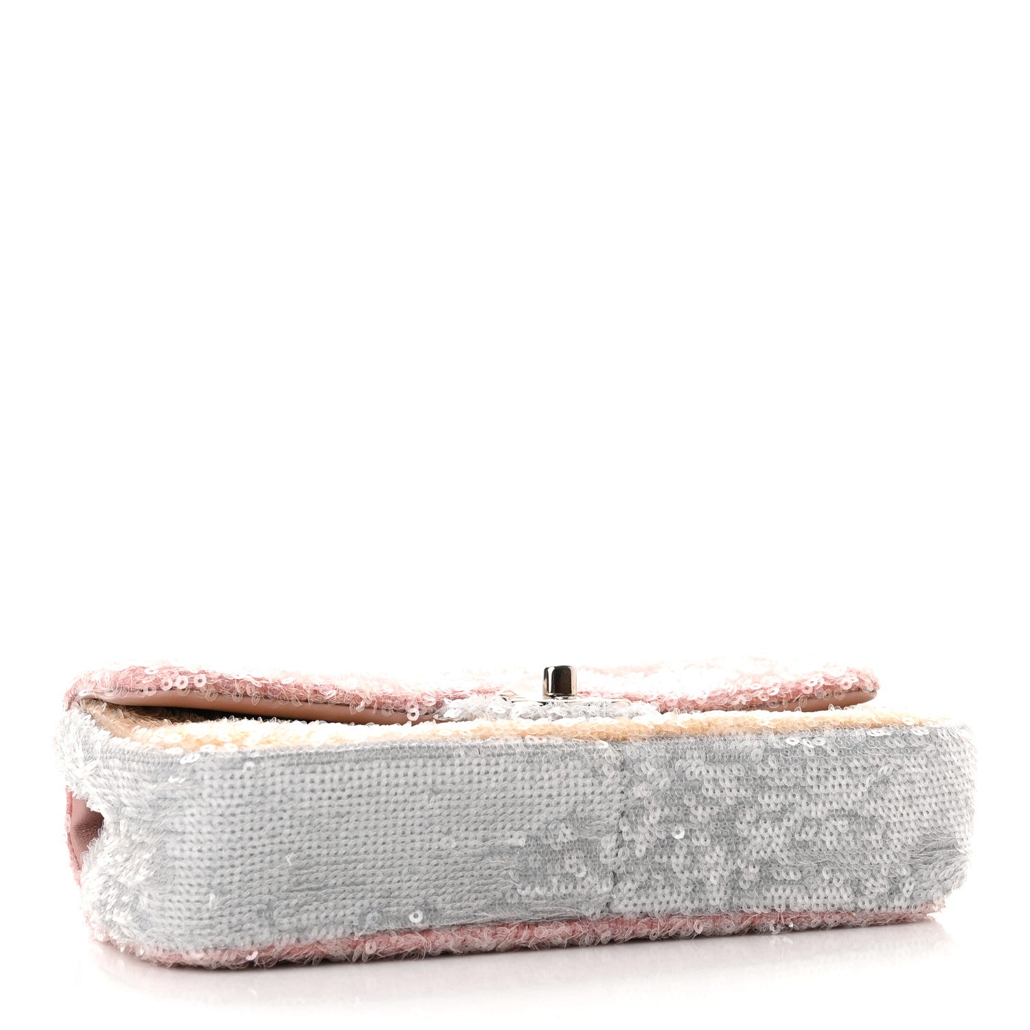 Chanel Sequin Mini Waterfall Flap Pink Blue Yellow 4 of 10