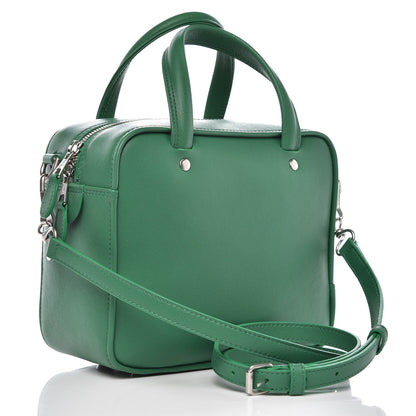 Balenciaga Shiny Day Calfskin XS Triangle Square Bag Vert Irlandais 3 of 7