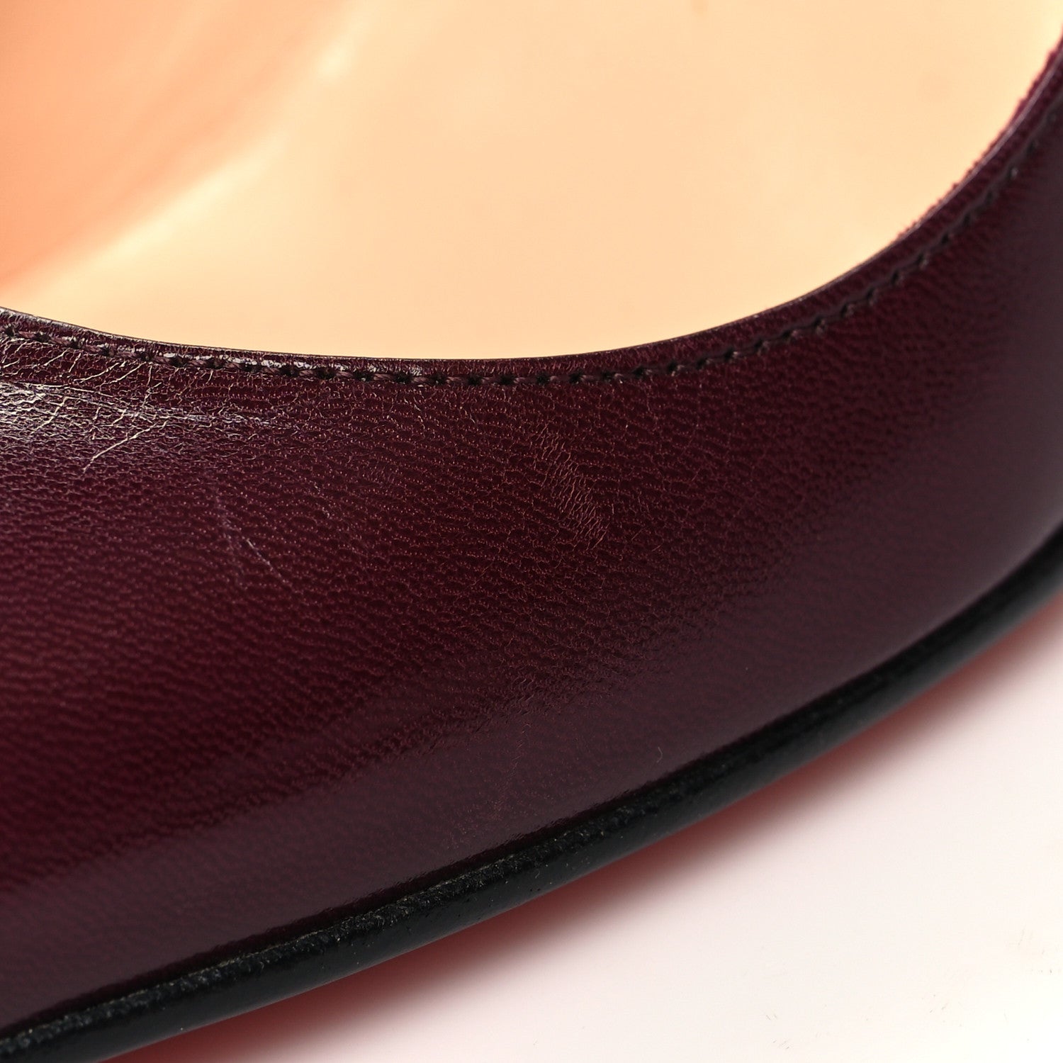 Christian Louboutin Shiny Nappa Simple 70 Pumps 37.5 Burgundy 8 of 8