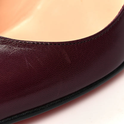Christian Louboutin Shiny Nappa Simple 70 Pumps 37.5 Burgundy 8 of 8