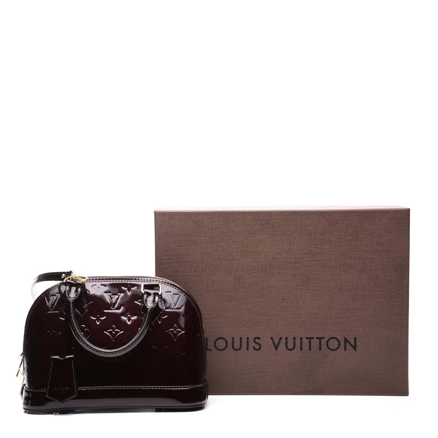 Louis Vuitton Vernis Alma BB Amarante 9 of 9