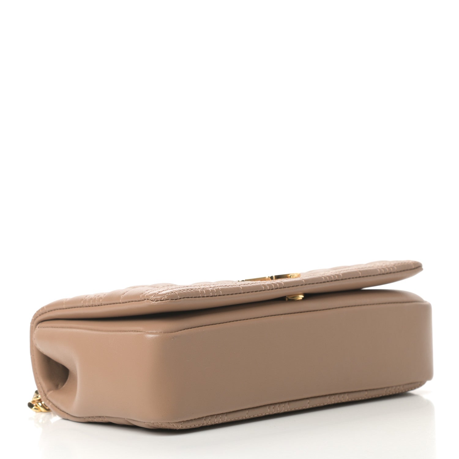 Burberry Lambskin Quilted Small Lola Bag Camel 4 of 11