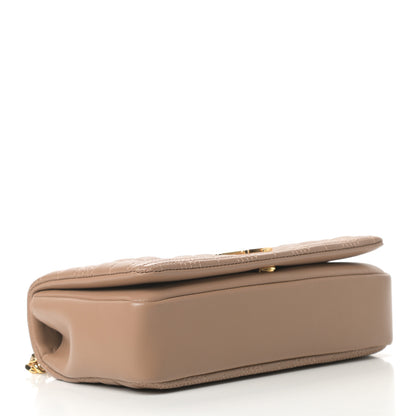 Burberry Lambskin Quilted Small Lola Bag Camel 4 of 11