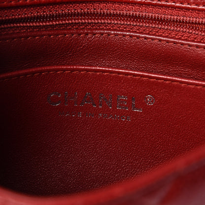 Chanel Caviar Quilted Mini Square Flap Red 6 of 11
